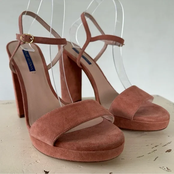 Stuart Weitzman Sunray Dersue (desert rose beige) Platforms Women's Size 11 M